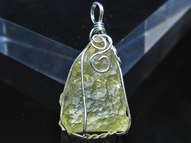 リビアングラス ペンダント 一点物 メール便可 112-13870