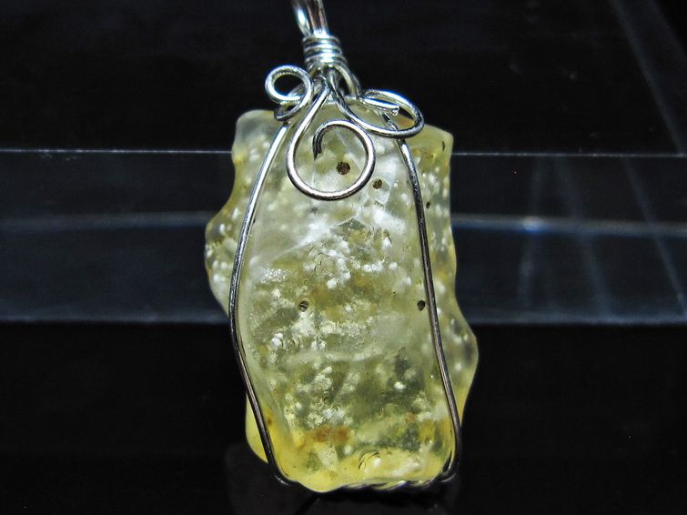 リビアングラス ペンダント 一点物 メール便可 112-13872