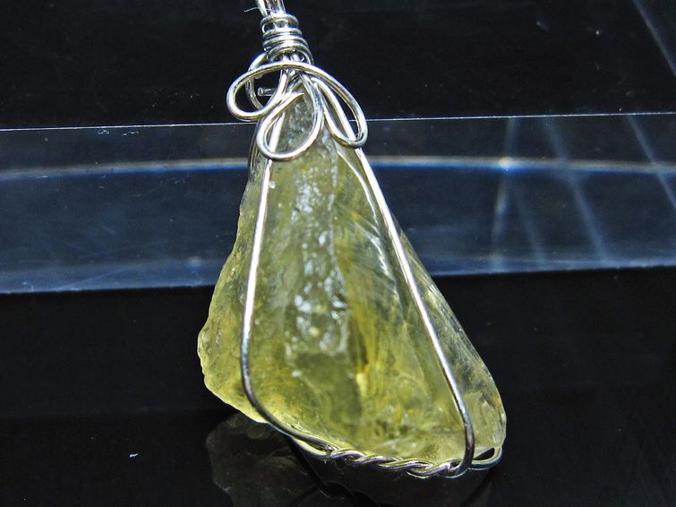 リビアングラス ペンダント 一点物 メール便可 112-13874