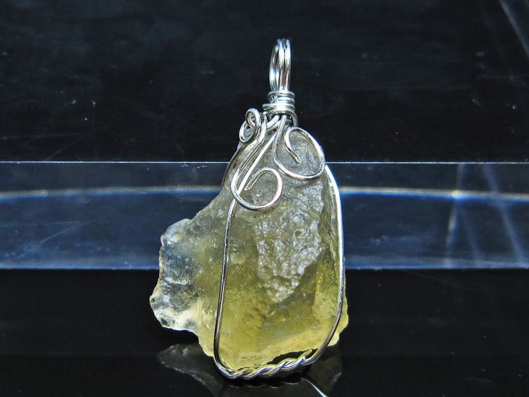 リビアングラス ペンダント 一点物 メール便可 112-13875