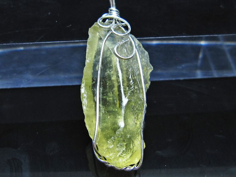 リビアングラス ペンダント 一点物 メール便可 112-13877