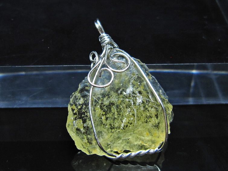 リビアングラス ペンダント 一点物 112-13878