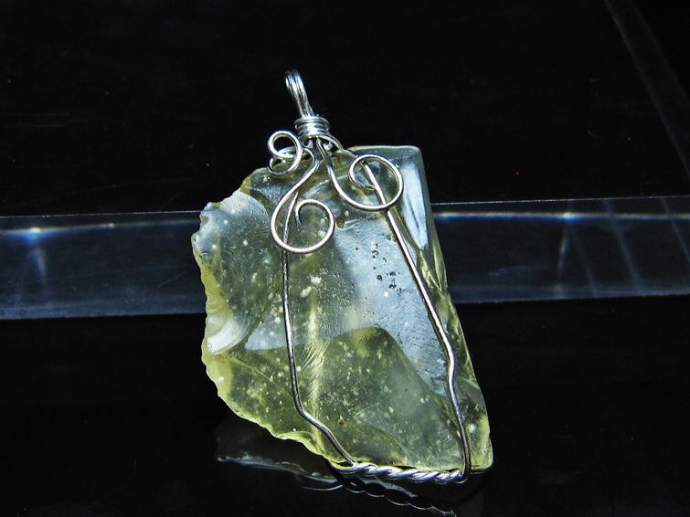 リビアングラス ペンダント 一点物 112-13880