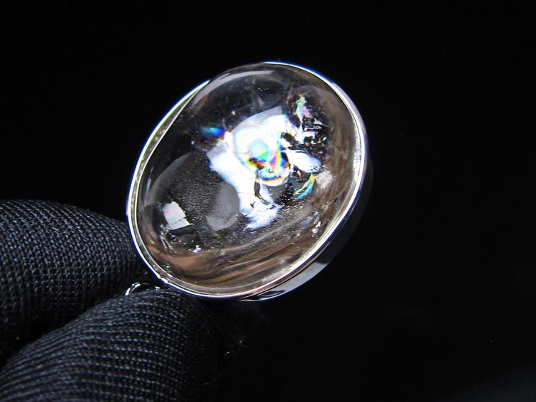 アイリスクォーツ 水晶 ペンダント 虹入り メール便可 一点物 112-14098
