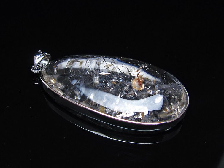 アイリスクォーツ 水晶 ペンダント 虹入り メール便可 一点物 112-14107