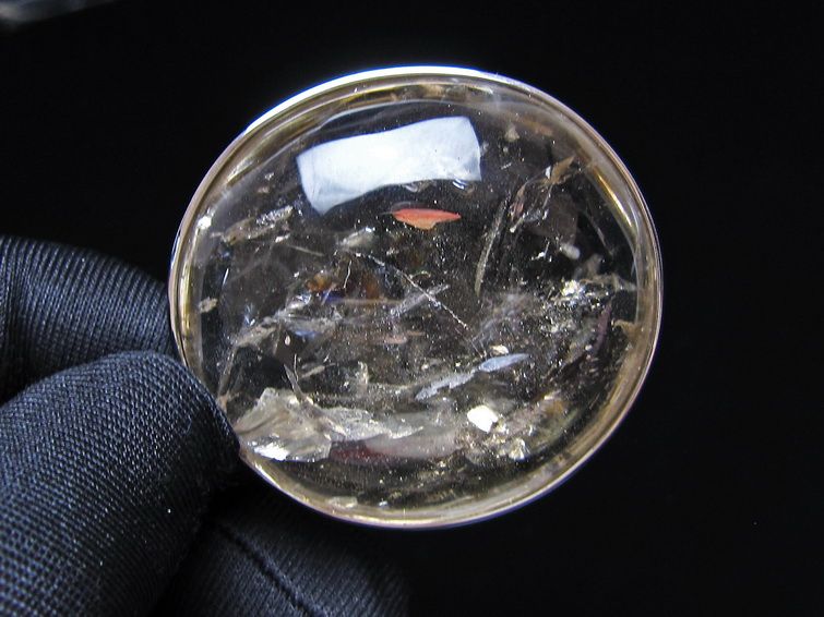 アイリスクォーツ 水晶 ペンダント 虹入り メール便可 一点物 112-14108
