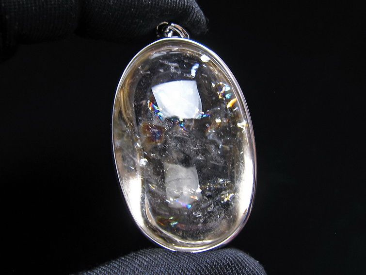 アイリスクォーツ 水晶 ペンダント 虹入り メール便可 一点物 112-14109