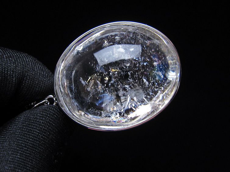 アイリスクォーツ 水晶 ペンダント 虹入り メール便可 一点物 112-14114