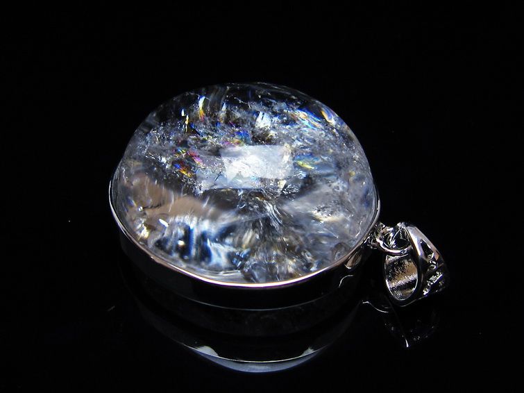 アイリスクォーツ 水晶 ペンダント 虹入り メール便可 一点物 112-14115