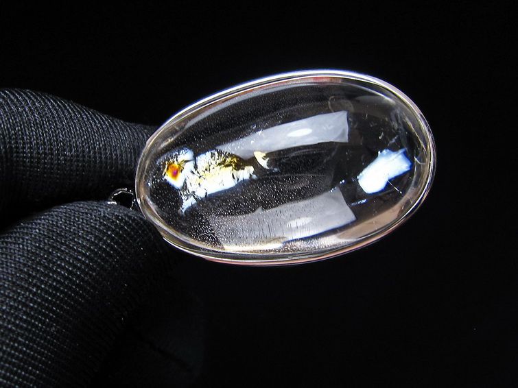 アイリスクォーツ 水晶 ペンダント 虹入り メール便可 一点物 112-14117