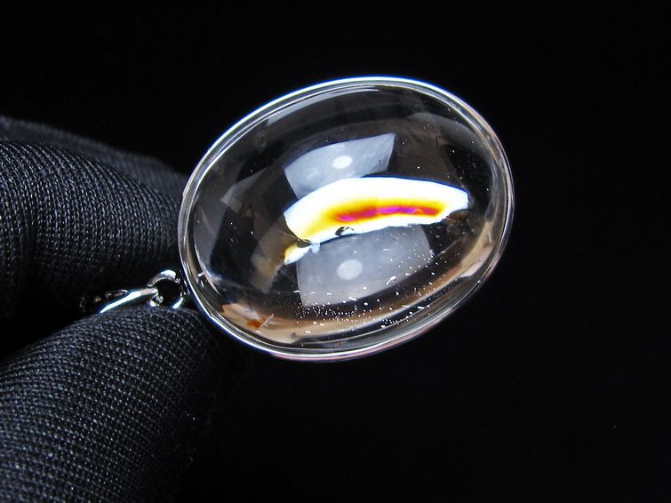 アイリスクォーツ 水晶 ペンダント 虹入り メール便可 一点物 112-14123
