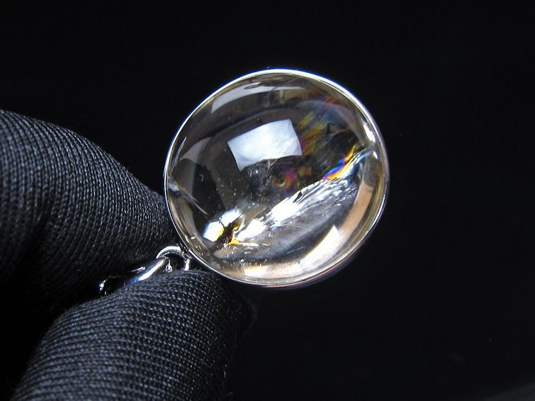 アイリスクォーツ 水晶 ペンダント 虹入り メール便可 一点物 112-14130