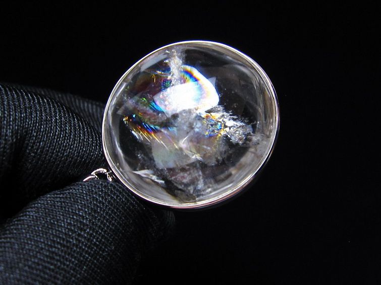 アイリスクォーツ 水晶 ペンダント 虹入り メール便可 一点物 112-14134
