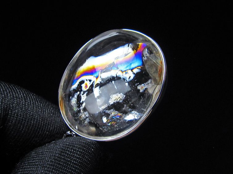 アイリスクォーツ 水晶 ペンダント 虹入り メール便可 一点物 112-14142