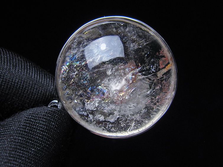 アイリスクォーツ 水晶 ペンダント 虹入り メール便可 一点物 112-14151