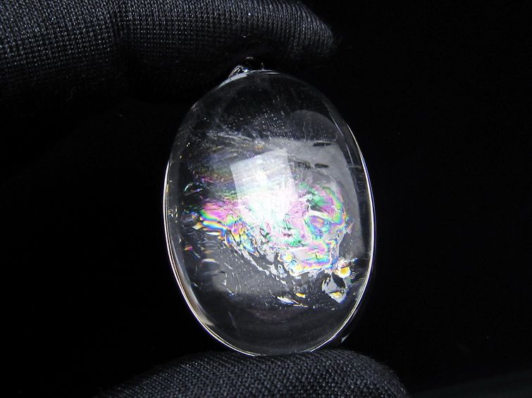 アイリスクォーツ 水晶 ペンダント 虹入り メール便可 一点物 112-14157