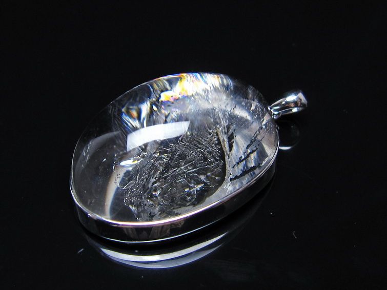 アイリスクォーツ 水晶 ペンダント 虹入り メール便可 一点物 112-14157