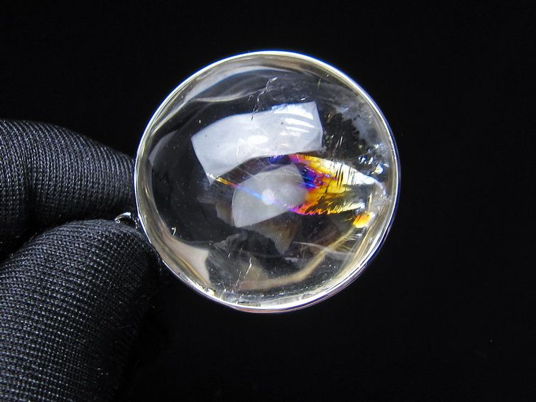 アイリスクォーツ 水晶 ペンダント 虹入り メール便可 一点物 112-14158