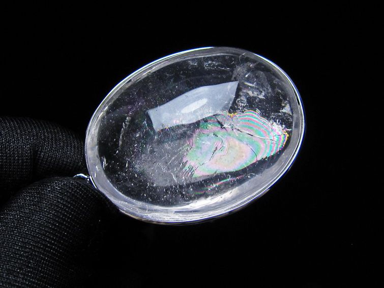 アイリスクォーツ 水晶 ペンダント 虹入り メール便可 一点物 112-14164