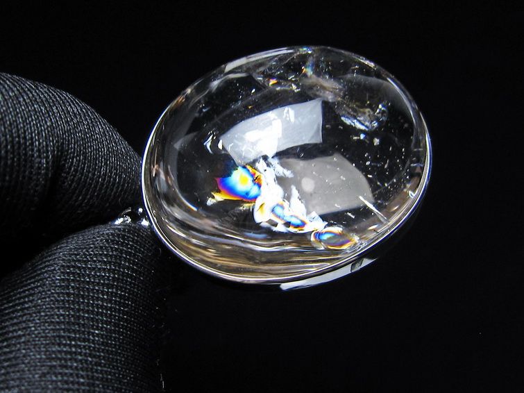 アイリスクォーツ 水晶 ペンダント 虹入り  一点物 112-14171