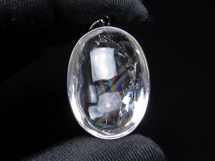 アイリスクォーツ 水晶 ペンダント 虹入り  一点物 112-14173
