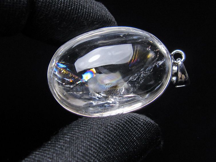 アイリスクォーツ 水晶 ペンダント 虹入り  一点物 112-14173