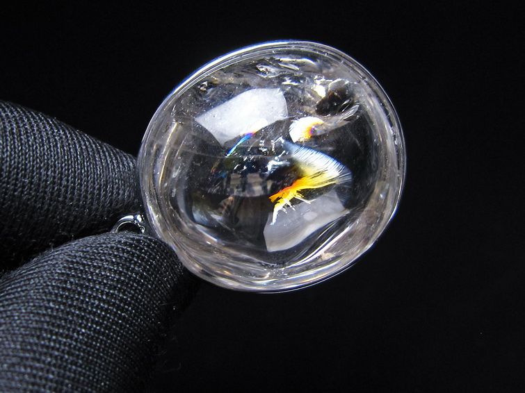 アイリスクォーツ 水晶 ペンダント 虹入り  一点物 112-14175