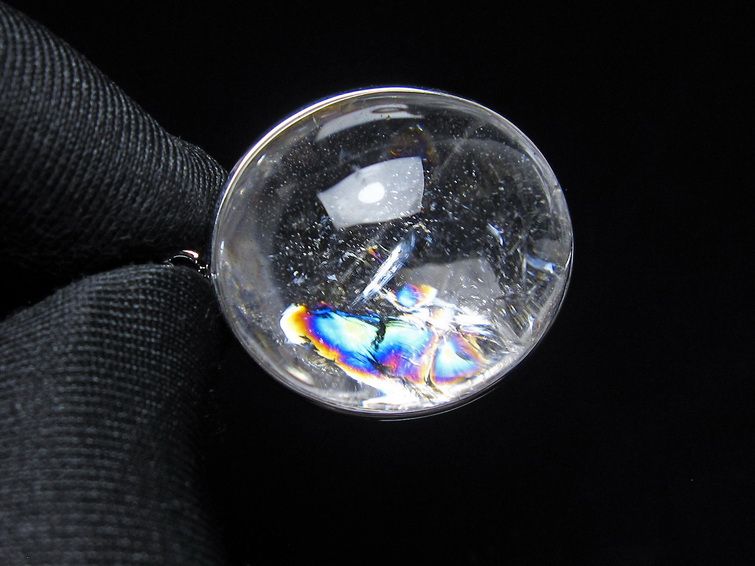 アイリスクォーツ 水晶 ペンダント 虹入り  一点物 112-14176