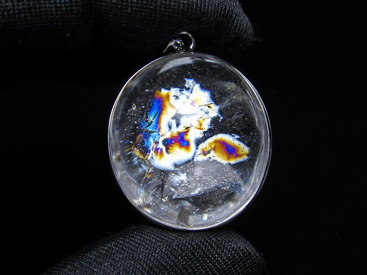アイリスクォーツ 水晶 ペンダント 虹入り  一点物 112-14176