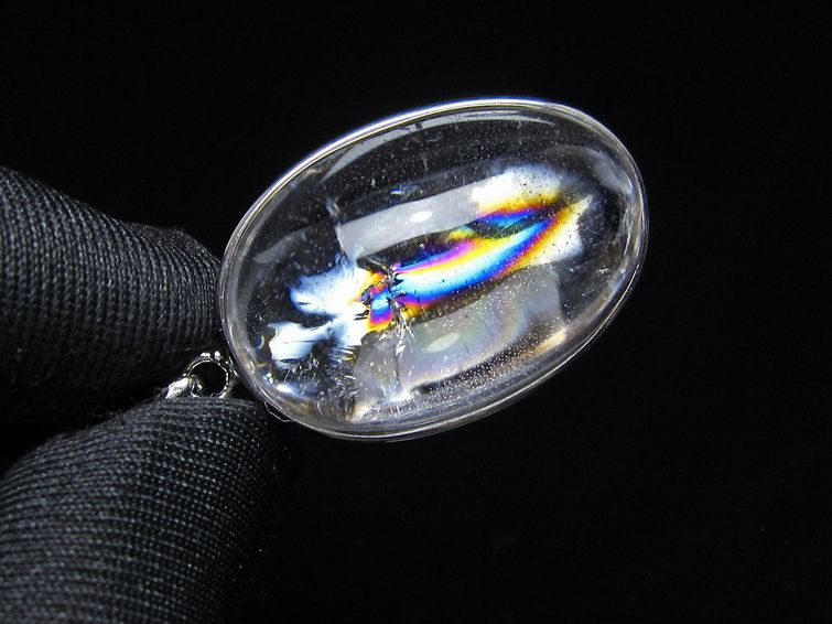アイリスクォーツ 水晶 ペンダント 虹入り  一点物 112-14178
