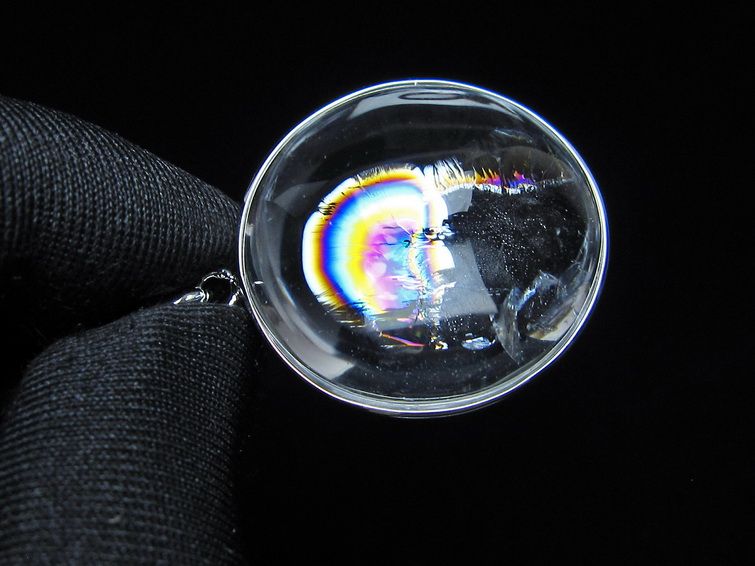アイリスクォーツ 水晶 ペンダント 虹入り  一点物 112-14179