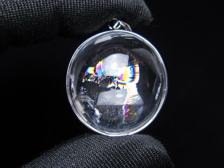 アイリスクォーツ 水晶 ペンダント 虹入り  一点物 112-14179