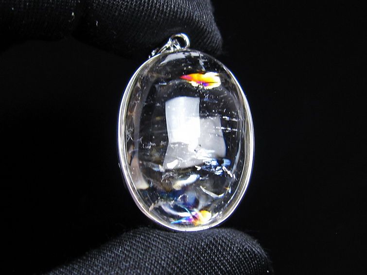 アイリスクォーツ 水晶 ペンダント 虹入り  一点物 112-14182
