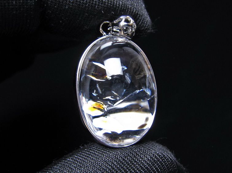 アイリスクォーツ 水晶 ペンダント 虹入り  一点物 112-14190