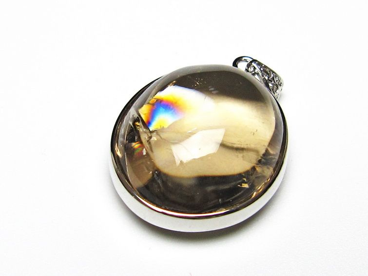 アイリスクォーツ 水晶 ペンダント 虹入り  一点物 112-14192