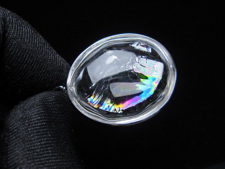 アイリスクォーツ 水晶 ペンダント 虹入り  一点物 112-14195