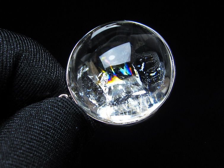 アイリスクォーツ 水晶 ペンダント 虹入り  一点物 112-14196