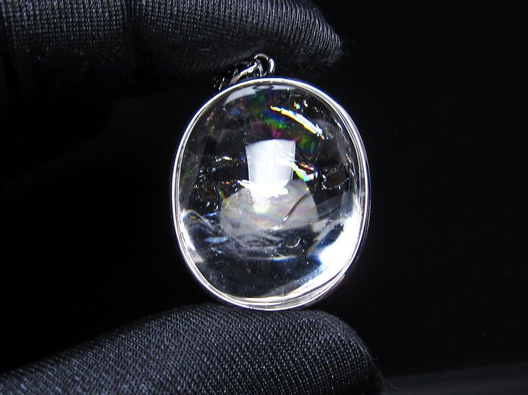 アイリスクォーツ 水晶 ペンダント 虹入り  一点物 112-14198