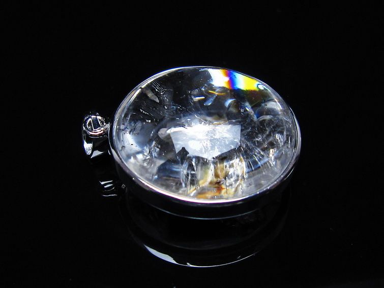 アイリスクォーツ 水晶 ペンダント 虹入り  一点物 112-14199