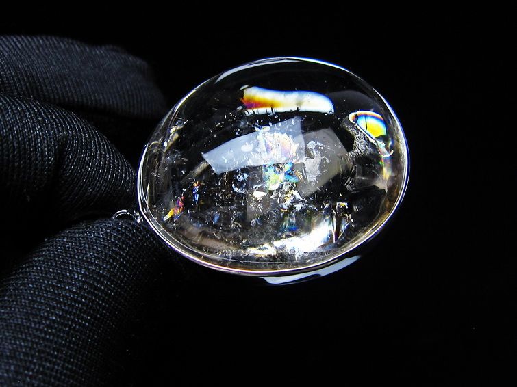 アイリスクォーツ 水晶 ペンダント 虹入り  一点物 112-14205