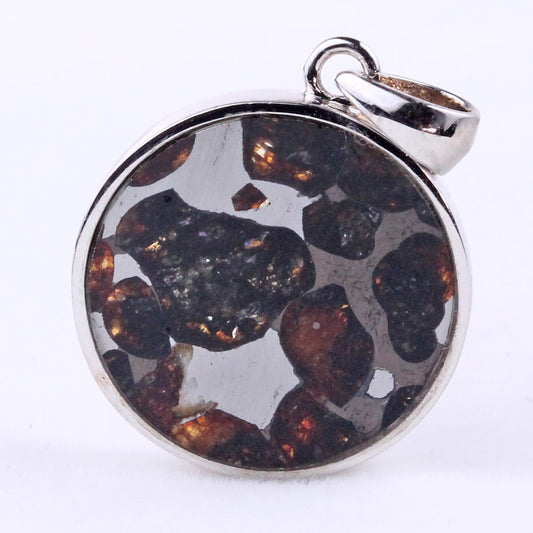 パラサイト隕石 ペンダント パワーストーン ペンダントトップ Pallasite Meteorite メンズ レディース アクセサリー 一点物  112-9230
