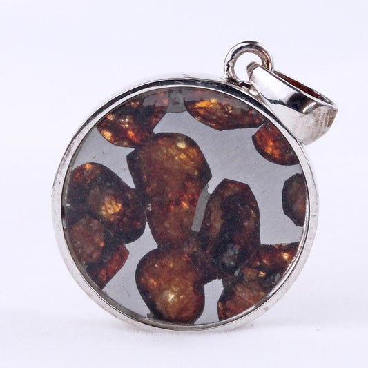 パラサイト隕石 ペンダント パワーストーン ペンダントトップ Pallasite Meteorite メンズ レディース アクセサリー 一点物  112-9231