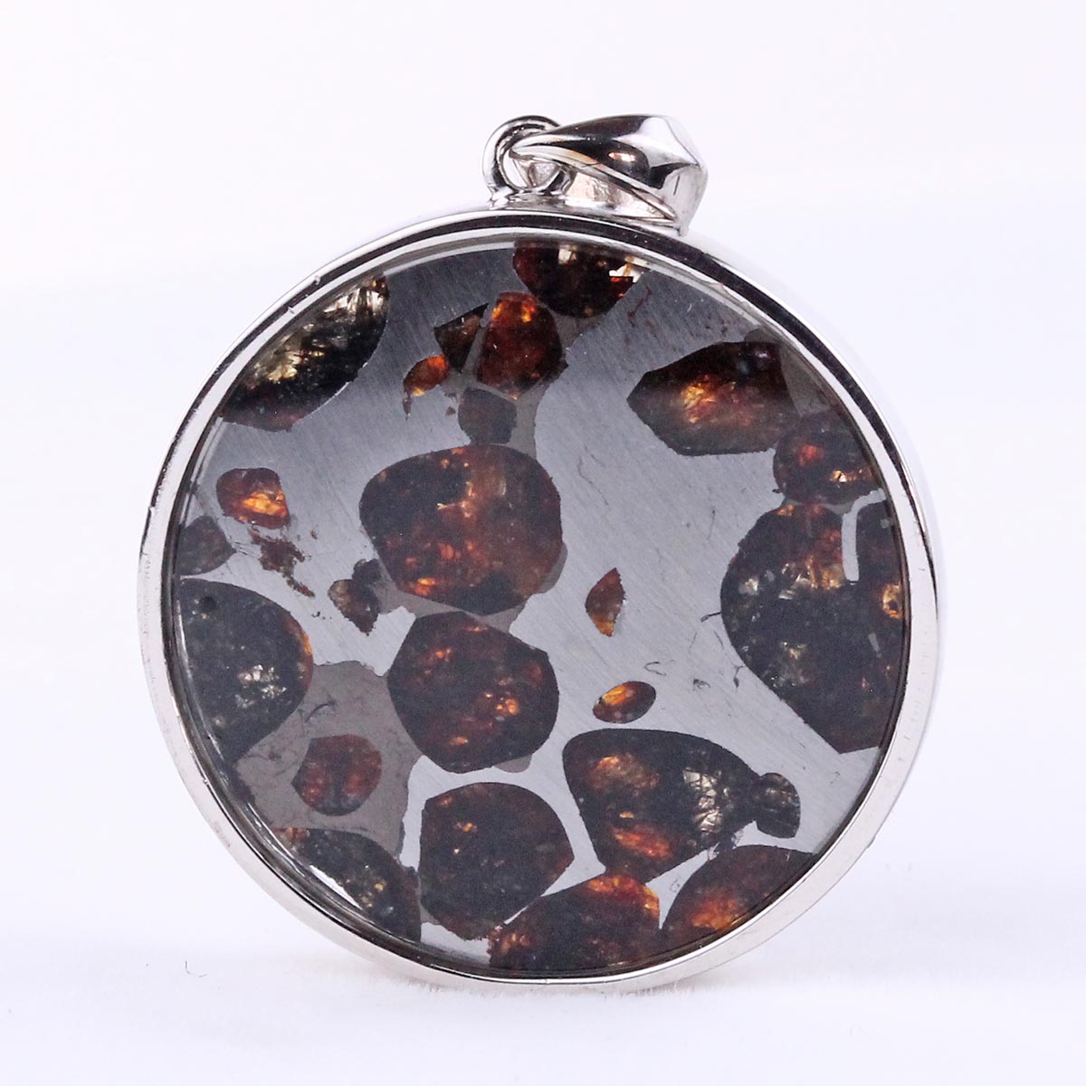 パラサイト隕石 ペンダント パワーストーン ペンダントトップ Pallasite Meteorite メンズ レディース アクセサリー 一点物  112-9256