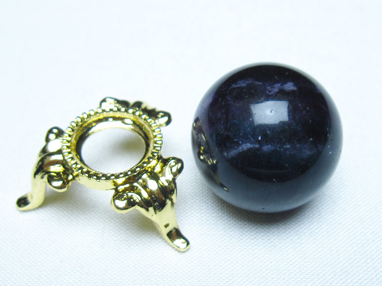 フローライト 丸玉 25mm 蛍石 スフィア 螢石 置物 一点物 141-7227 【sold out】