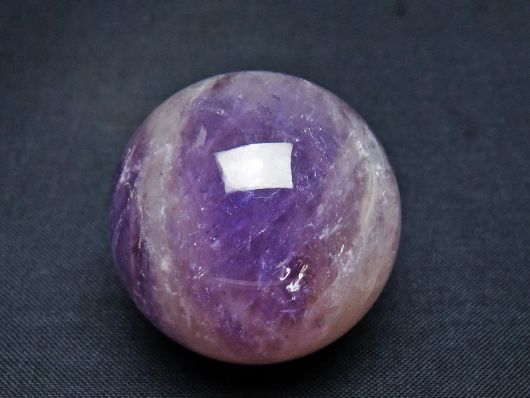 アメジスト 丸玉 37mm スフィア amethyst 置物 一点物 141-7313