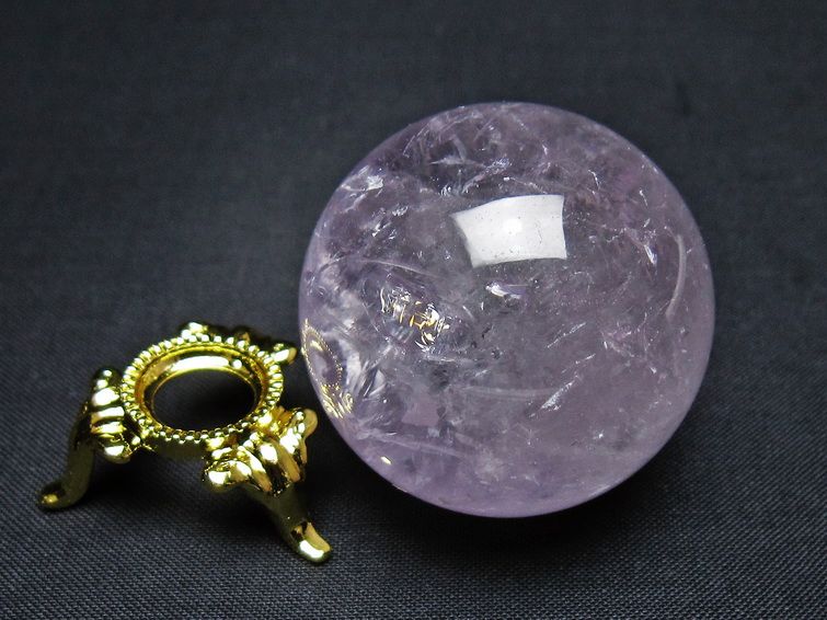 アメジスト 丸玉 40mm スフィア amethyst 置物 一点物 141-7316 [sold out]