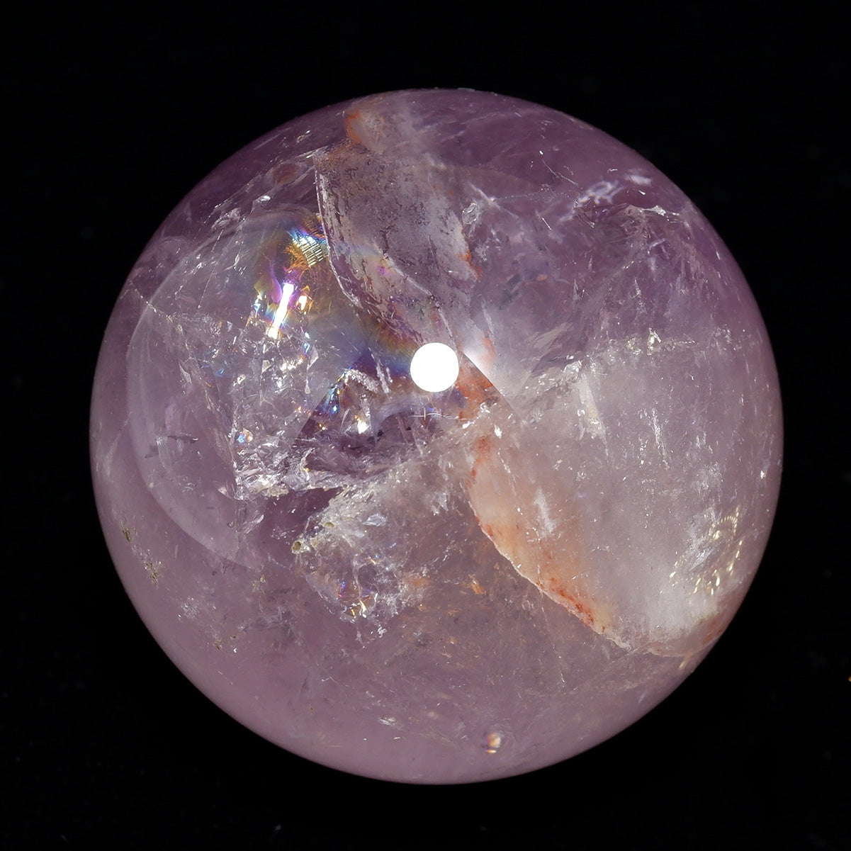アメジスト 丸玉 44mm スフィア amethyst 置物 一点物 141-7318 【sold out】