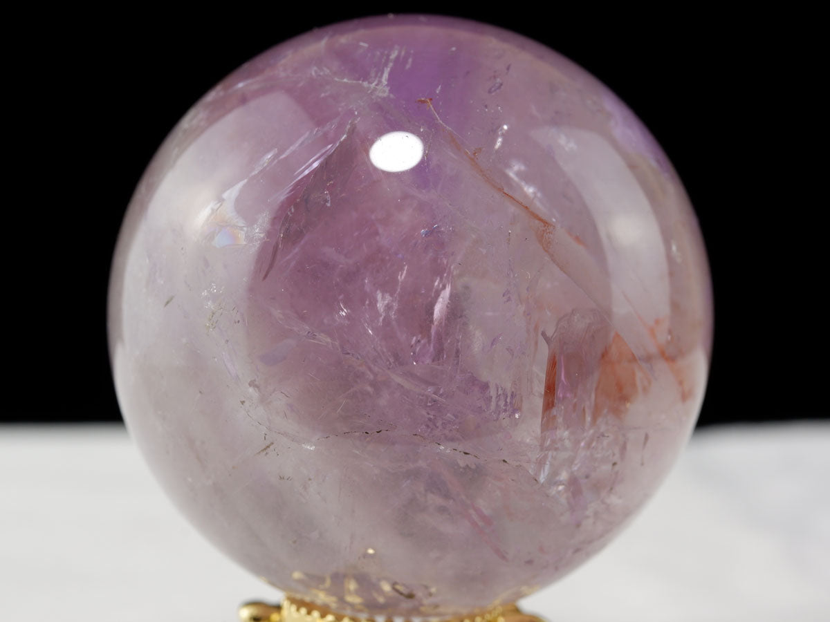 アメジスト 丸玉 44mm スフィア amethyst 置物 一点物 141-7318 【sold out】
