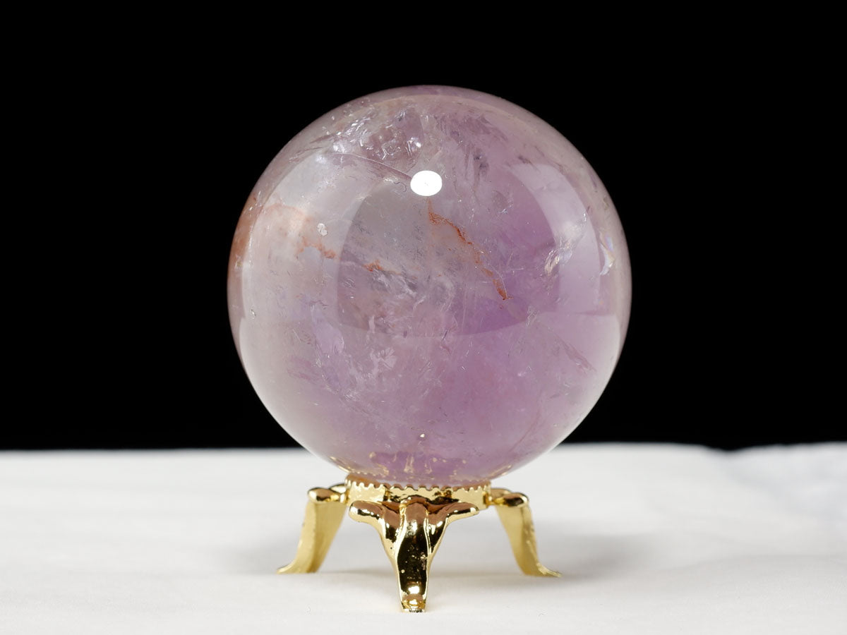 アメジスト 丸玉 44mm スフィア amethyst 置物 一点物 141-7318 【sold out】