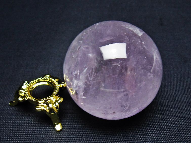 アメジスト 丸玉 44mm スフィア amethyst 置物 一点物 141-7319 [sold out]